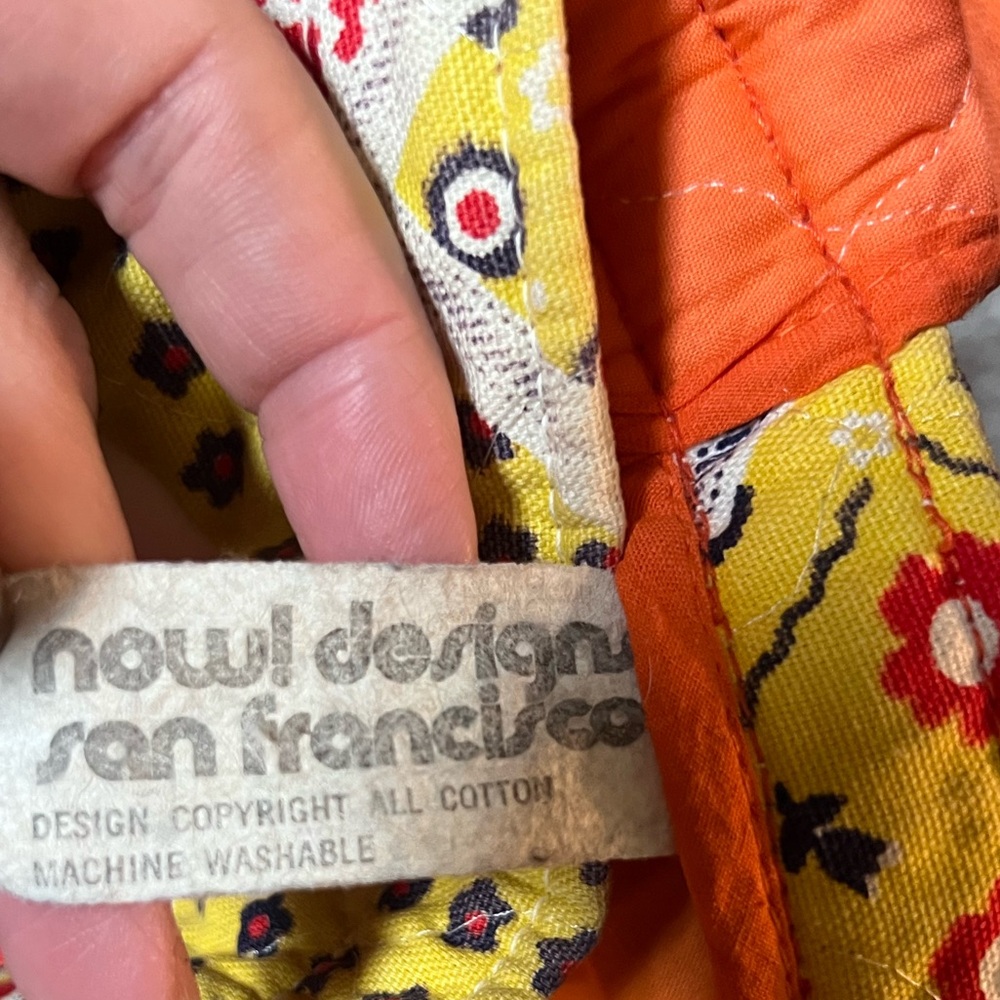 Vintage 100% cotton tote bag - Now! Designs San Francisco - Picture 4 of 7